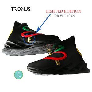 TRONUS "Motherland" Black Limited Edition High Top Sneakers - Unisex - N…